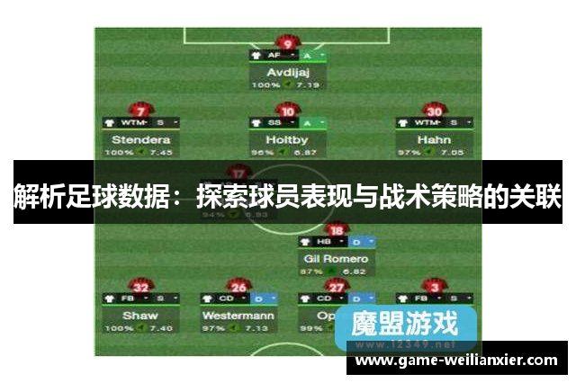 解析足球数据：探索球员表现与战术策略的关联